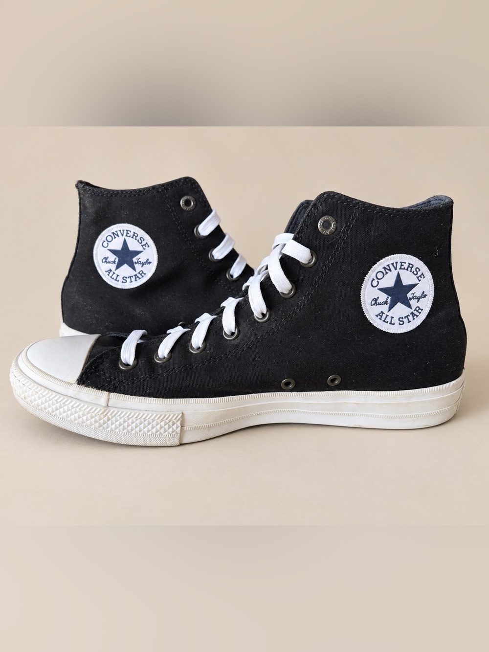 Converse Black and White High Top Sneakers
